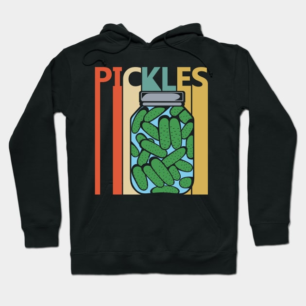 Vintage pickles Lover Gift Hoodie by GWENT